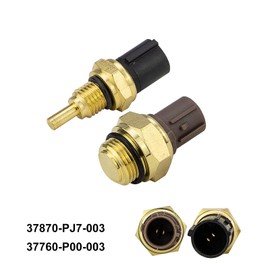 Turvysen Coolant Temperature Sensor and Cooling Fan Switch Set Compatible with 1992-2006 Accord Civic CR-V Element Odyssey, Acura CL Integra MDX TL TSX Replace for 37760-P00-003+37870-PJ7-003