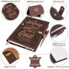 moonster Refillable Leather Journal Joshua 1:9 Bible Verse Embossed Journals