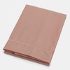 Bianca Plain Dyed Cotton Percal Rose Tan 200TC Flat Sheet