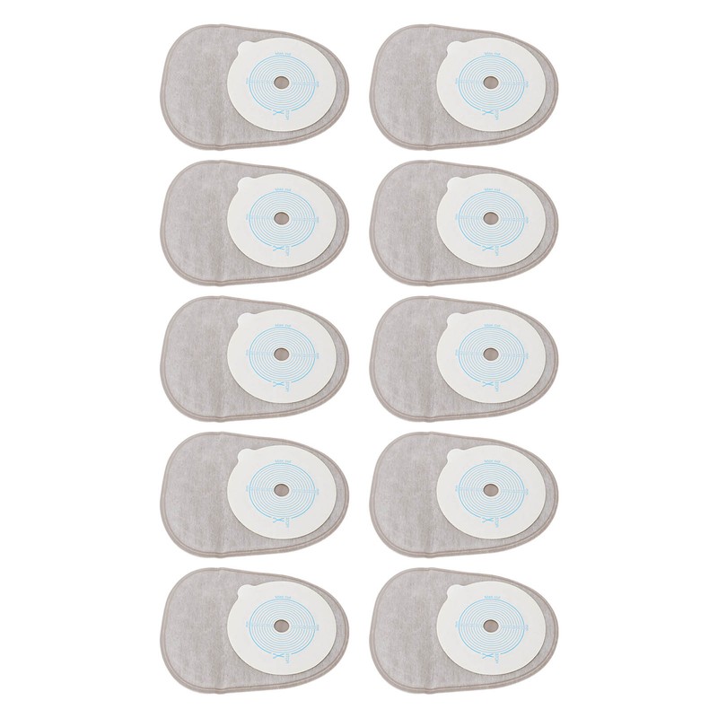 10pcs Adhesive Colostomy Pouch Lock Disposable Drainable Medical Ostomy Bag