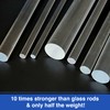 Duco Clear Plastic Acrylic Rods - (Pack of 1) USA-Made