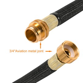 persevere Upgraded Water Hose Extension Adapter, Garden Hose Connector, 3 ft Lead-in Hose, Anti-Kink Design with Integrated Spiral Tube,for Hose Reel/RV/Dehumidifier, Durable/Drinking Water Safe