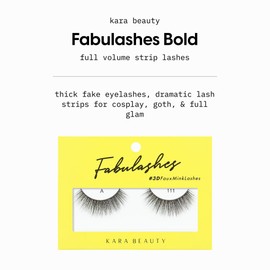 KARA BEAUTY 3D Faux Mink Strip Lashes – Reusable False Eyelashes – Lightweight, Beginner-Friendly Eye Lashes for Special Occasion, Wedding, Prom – Perfect for Natural Glam Lashes - Style A111