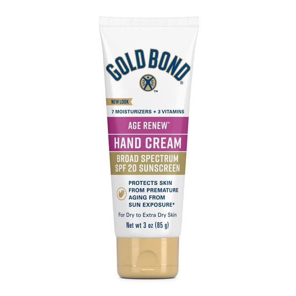 Gold Bond Ultimate Hand Cream 3 oz. - Age Defense, SPF 20 Sunscreen, Fine Line Treatment & Smoothing