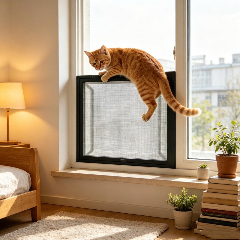 Cat Screen Door, Dimensions 100 x 130 cm, Pet Proof