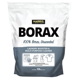 Harris Borax Powder Hard Water Laundry Booster and Multi-Purpose Cleaner, 10lb (Unscented)