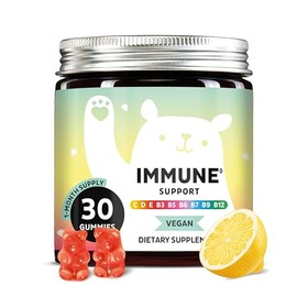 Bears with Benefits Immune Support Gummies – Vitamin C, D, B6 & B12 – Daily Immune Boost – Vegan, Naturally Flavored (30 Gummies)