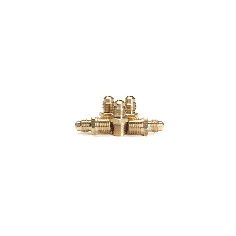 LTWFITTING Brass Flare 1/4" OD x 1/4" Male NPT Connector