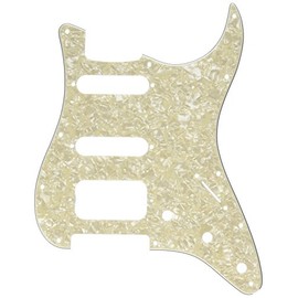 Fender Lone Star Pickguard, White Moto