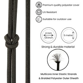 Premium Quality Bungee Cords - 4mm, 5mm, 6mm, 8mm Options – Bungee Rope, Shock Cord, Bungee Strap, Elastic Rope