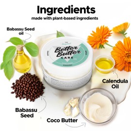 Better Butter Care Tattoo Aftercare Body Butter – Artist Tattoo Glide for Before, During & After Tattooing – Plant-Based, Petroleum-Free, Accelerates Healing & Supports Skin Health (30g)