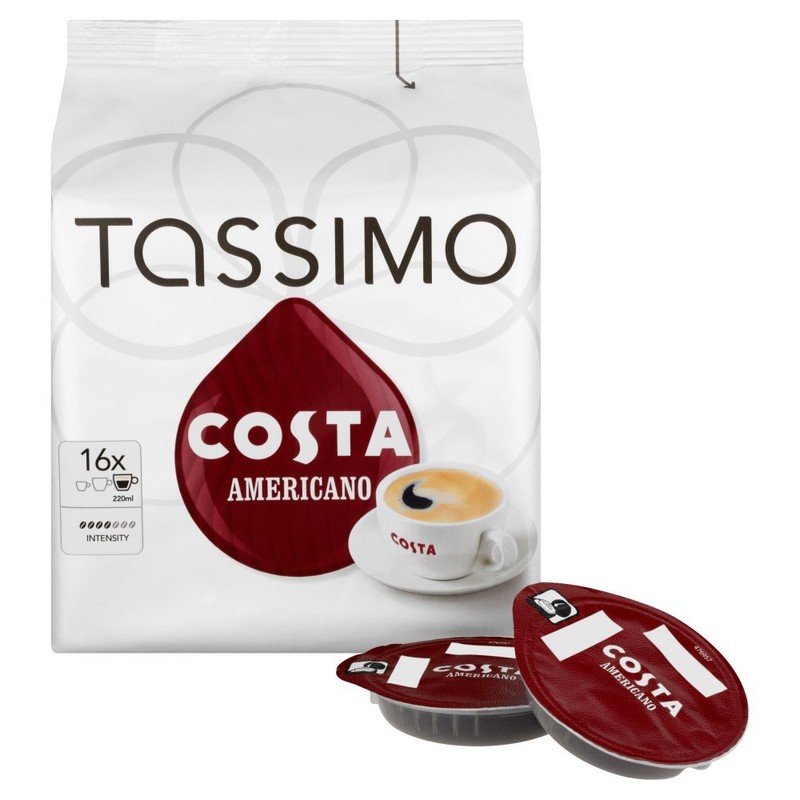 Tassimo Costa Americano 16 T Discs, (Large Cup Size) 16