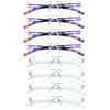 LAMBBAA 8 Pack Reading Glasses, Blue Light Blocking Computer Reading