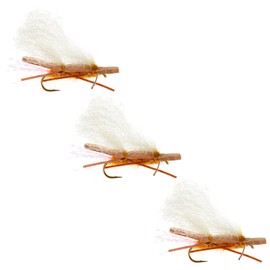 Chubby Chernobyl Dry Fly by Colorado Fly Supply - 4R Golden Chubby Chernobyl Dry Fly Fishing Fly 3 Pack - Fly Fishing Flies & Lures for Trout - Attractory Dry Fly Patterns - The Best Dry Flies