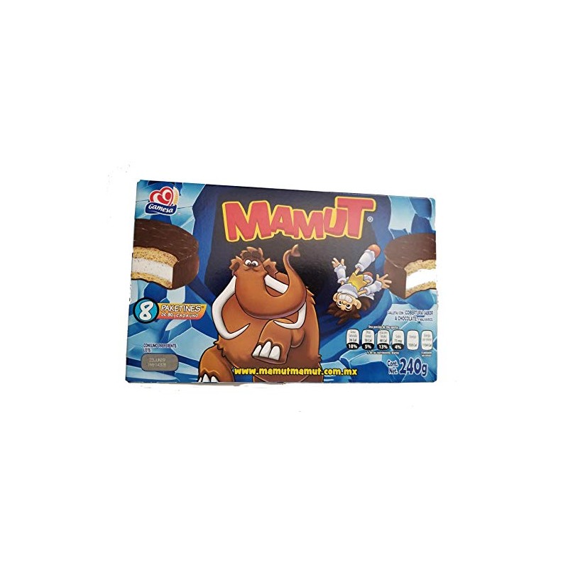 Gamesa Mamut. Irresistible Mexican Cookie/candy. Marshmallow Filled & Chocolate Cover.