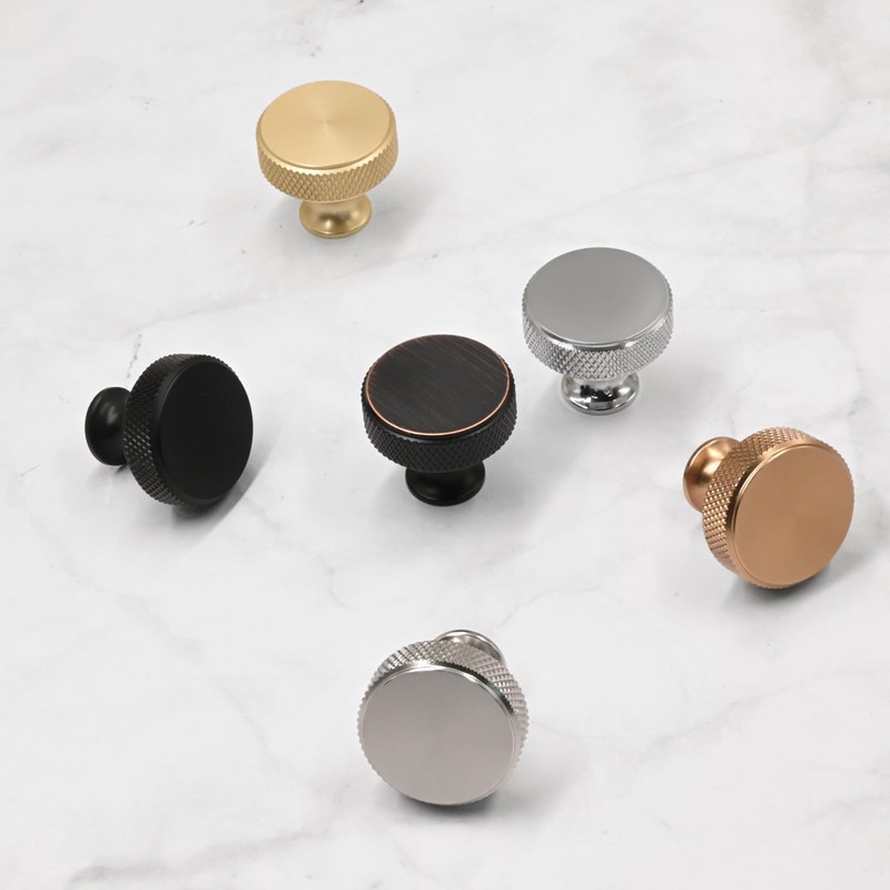 Asidrama 10 Pack Oil Rubbed Bronze Kitchen Cabinet Knobs Knurled