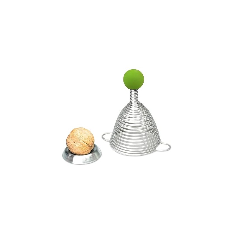 Take2 NAOMI Stainless Steel Nutcracker with Green Rubber Ball, Green,
