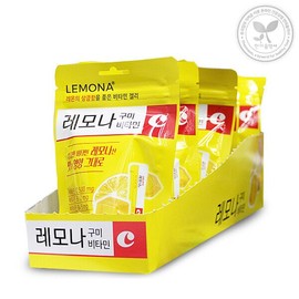 Kyungnam Pharm 경남제약 레모나 구미 10봉 비타민C 레몬맛 Kyungnam Pharm Lemona Gummy 10 Bags Vitamin C Lemon Flavor
