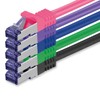 1aTTack.de 5x 0.5 M CAT7 Netzwerkkabel - 10 Gigabit -