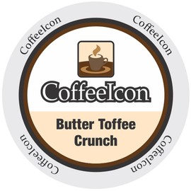 Butter Toffee Crunch Flavored Coffee, 24 count Single Serve Pods, Keurig Compatible