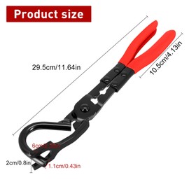 Exhaust Rubber Pliers, Car Exhaust Hanger Removal Pliers Tool for Removing the Silencer Hook Removal Pliers for Exhaust Rubbers Sleeve Puller General Accessories for Cars