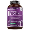 Nutravita Biotin Hair Supplement 12,000mcg - 365 Vegan - Full
