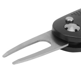 01 Golf Divot Repair Tool, Herramienta de reparación de Golf Golf Pitchfork Fácil de operar Portátil para golfistas Profesionales para la reparación de Golf Divot(8 * 4 * 2cm-Black)