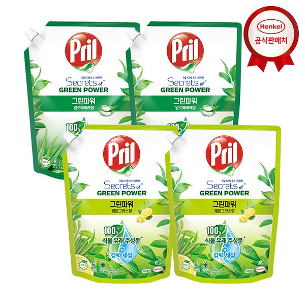 Frill Secret of Green Power 1000ml x 4, Aloe Vera