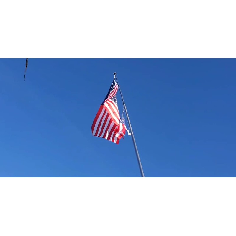 EEZ RV Flagpole Downlight is Fully Covered by 128 LED