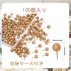 YOUOWO 100 Wooden Thumb Tacks Round Head Push Pins Map