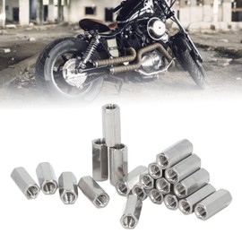 M5 Hex Union Nut 20pcs Hex Union Nut 304 Stainless Steel Rust Free Female Thread M5 Connector Nut Silver Fixings Hex Nuts Hoses