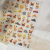 5D Embossed Animal Print Nail Stickers Self-Adhesive Fall Maple Leaf