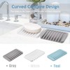 Self Draining Soap Dishes, 3 Pcs Silicone Soap Saver, Waterfall