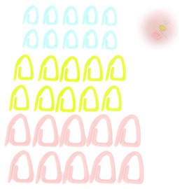 TVETE Knitting Markers, Knitting Markers, Stitch Markers, 30 Pieces, Cute Crochet Markers, Crochet Markers, Knitting Tools, Weaving Tools, DIY Tools, Sewing Supplies, 3 Colors and Sizes