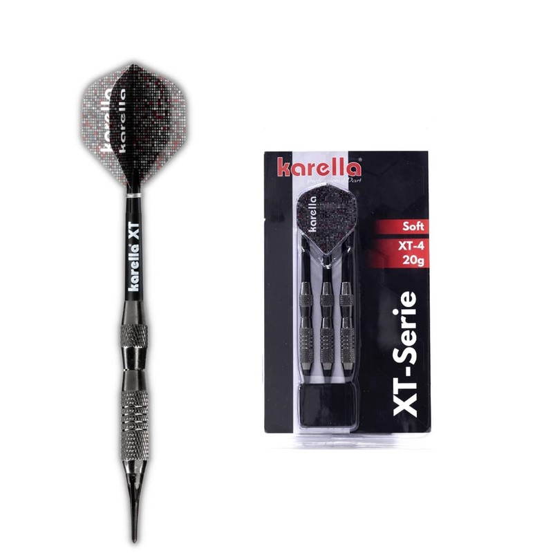 Karella Softdart XT-4 20g Barrel Length 52mm Beginner Darts Silver