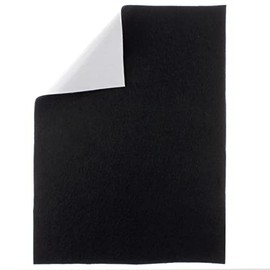 HBC Merino Wool Blend Felt Crafting Sheets Adhesive Backed (8 5/8" x 11 5/8") - Black