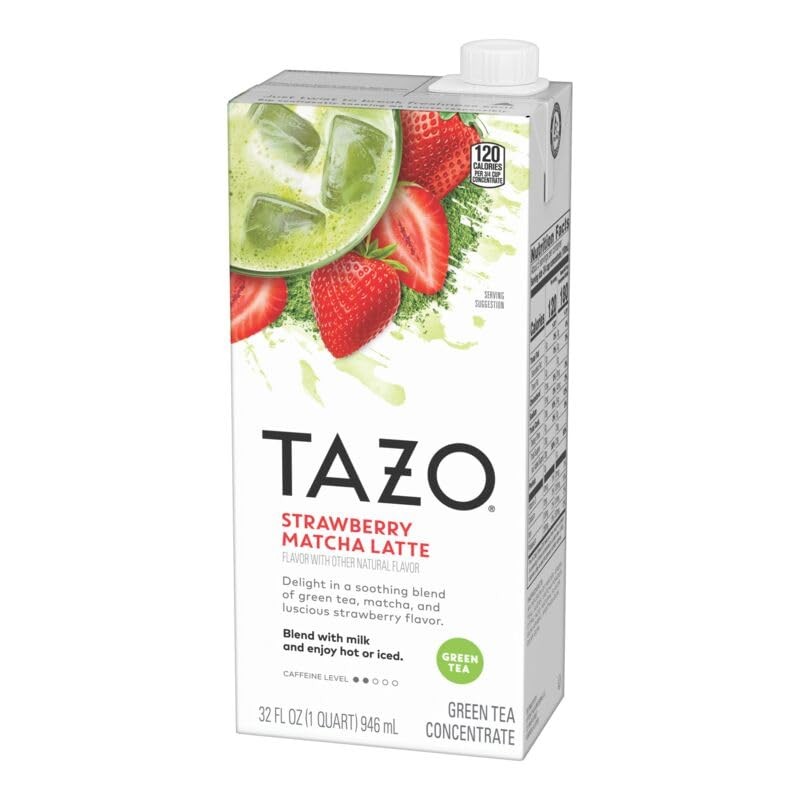 TAZO Strawberry Matcha Latte Concentrate - Café-Quality Delight
