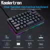 Koolertron Single-Handed Macro Mechanical Keyboard, RGB LED Backlit Portable Mini