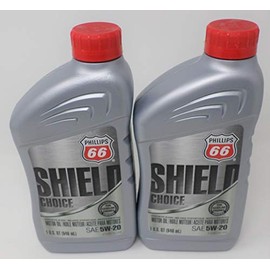 Phillips 66 5W20 Shield Choice Oil Quart 1081448 (Pack of 2)