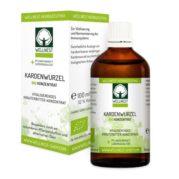 Well Nest Teasel root Tincture Organic Aromatherapy Concentrate | No Artificial Colours or Flavours – 100% Natural & Vegan | Handmade in Germany
