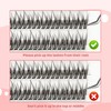 Eyelash Extension, 120pcs Individual Lashes 0.07 D Curl 9/10/11mm Mix