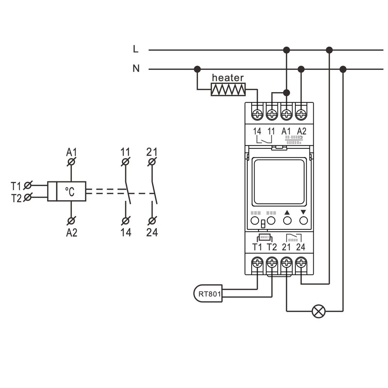 Plikc TRM Modular Digital Temperature Controller with Probe Range from