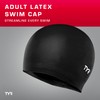 TYR Latex Adult Swim Cap for Women and Men -