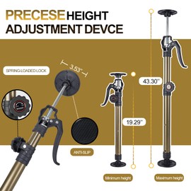 MANQO Cabinet Jack for Installing Cabinet，Adjustable Support Pole，3rd Hand Support System，Extend from 19.29 inch to 43.30 inch,Supports up to 156lbs for Drywall 2Pcs Set (Patent Design)