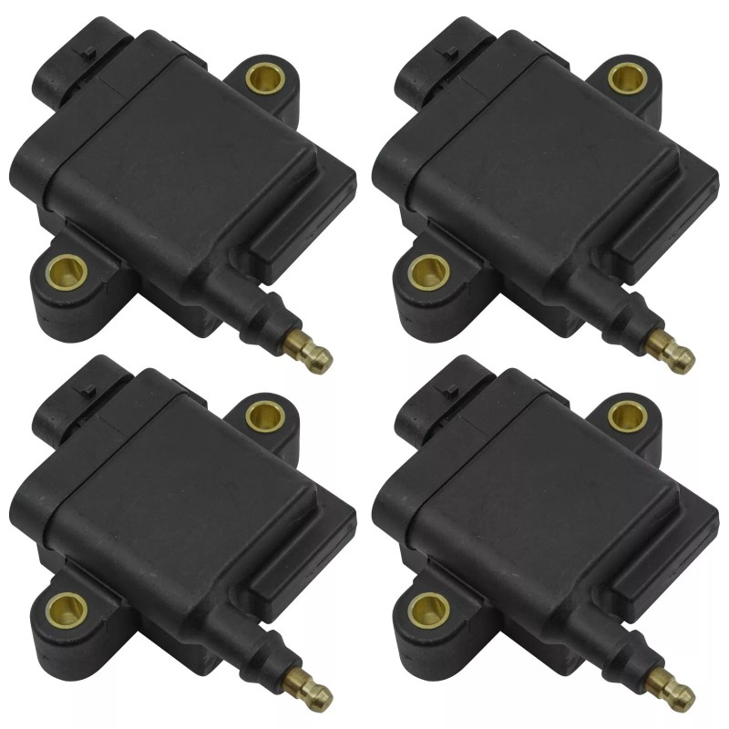 Caltric 4-Pack Ignition Coils for Mercury Outboard 40 50 60
