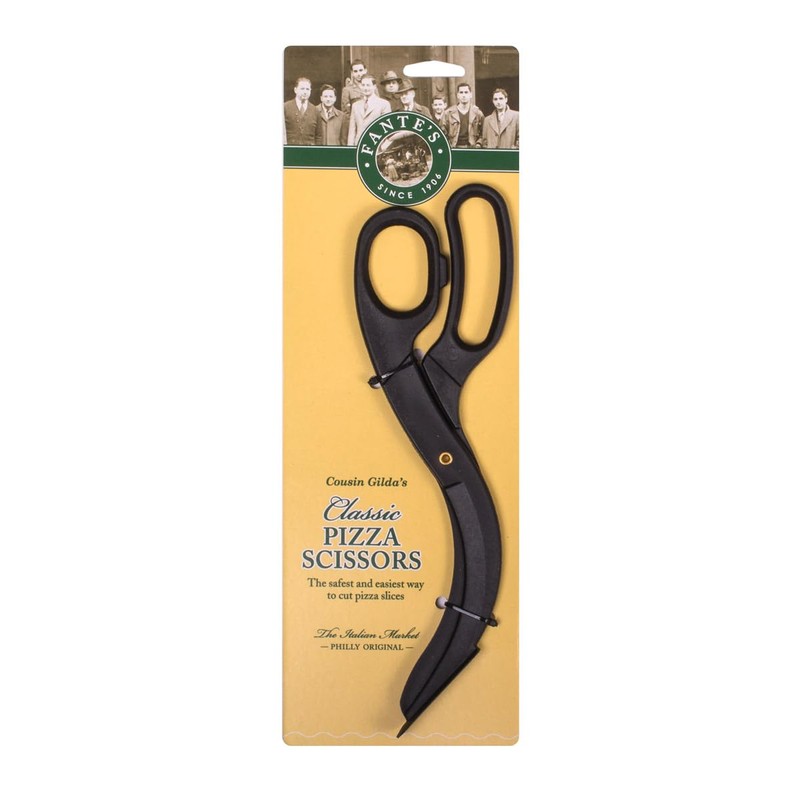 Fante's Cousin Gilda's Pizza Chef's Scissors, Scratch-Free Nylon, Black