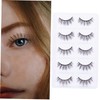 Healeved 3sets Long Thick Natural Look Cross Eyelashes Individual False