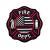 Generic Fire Dept. Embroidered Patch Iron-On Size 3.5''X3.5''