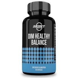 DIM Healthy Balance - DIM Suplemento con 60 capsulas | Diindolilmetano - Hecho en USA | Con Brócoli, D-glucarato de calcio y Pimienta Negra | Suplementos Alimenticios Libres de GMO | RESET NUTRITION