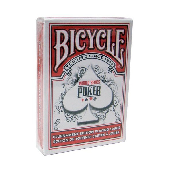 Fahrrad WSOP kunststoffbeschichtet Spielkarten - 1 rote Deck Poker size